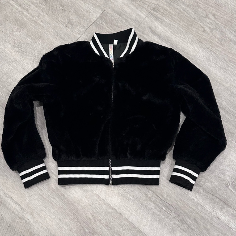 EUC Malibu Sugar Firry Bomber Jacket